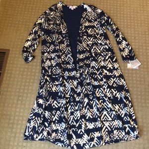 Tricot Licorne LulaRoe Sarah - Taille L - Noir Avec Motifs - Neuf Avec étiquettes